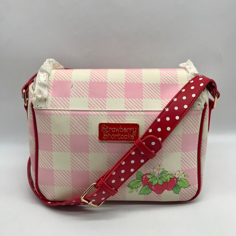 Strawberry Shortcake Polyester Gingham Bow Crossb… - image 2